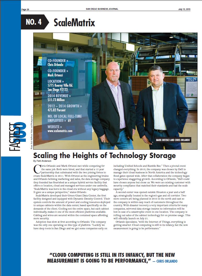 San Diego Business Journal Fastest Growing Companies 2025