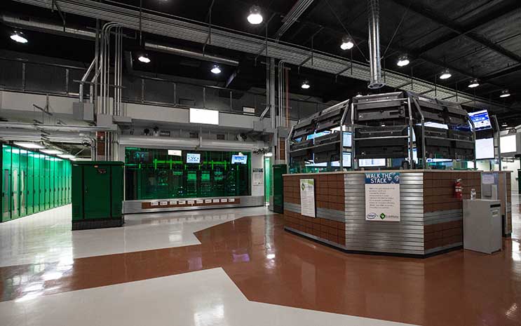 The Open Air NOC (at right) within the ScaleMatrix data center in San Diego. (Photo: ScaleMatrix)